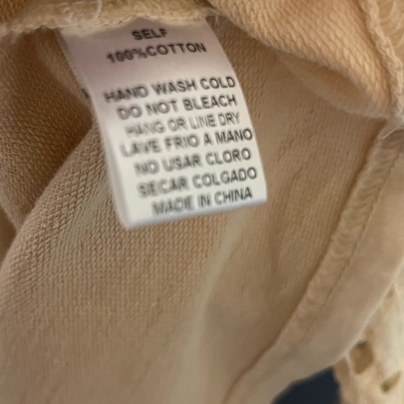 Easel Cream Crochet Detail Long Sleeve Top - Picture 7 of 9